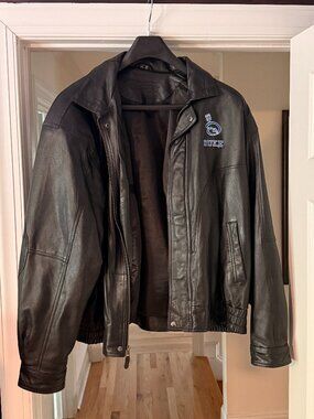 Vintage Duke University leather jacket